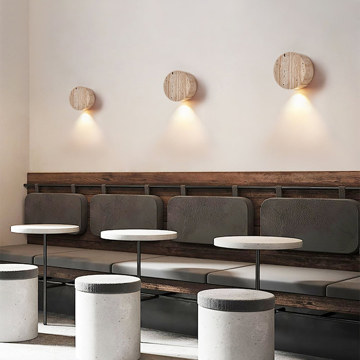 Jenthor Travertine Wall Sconce