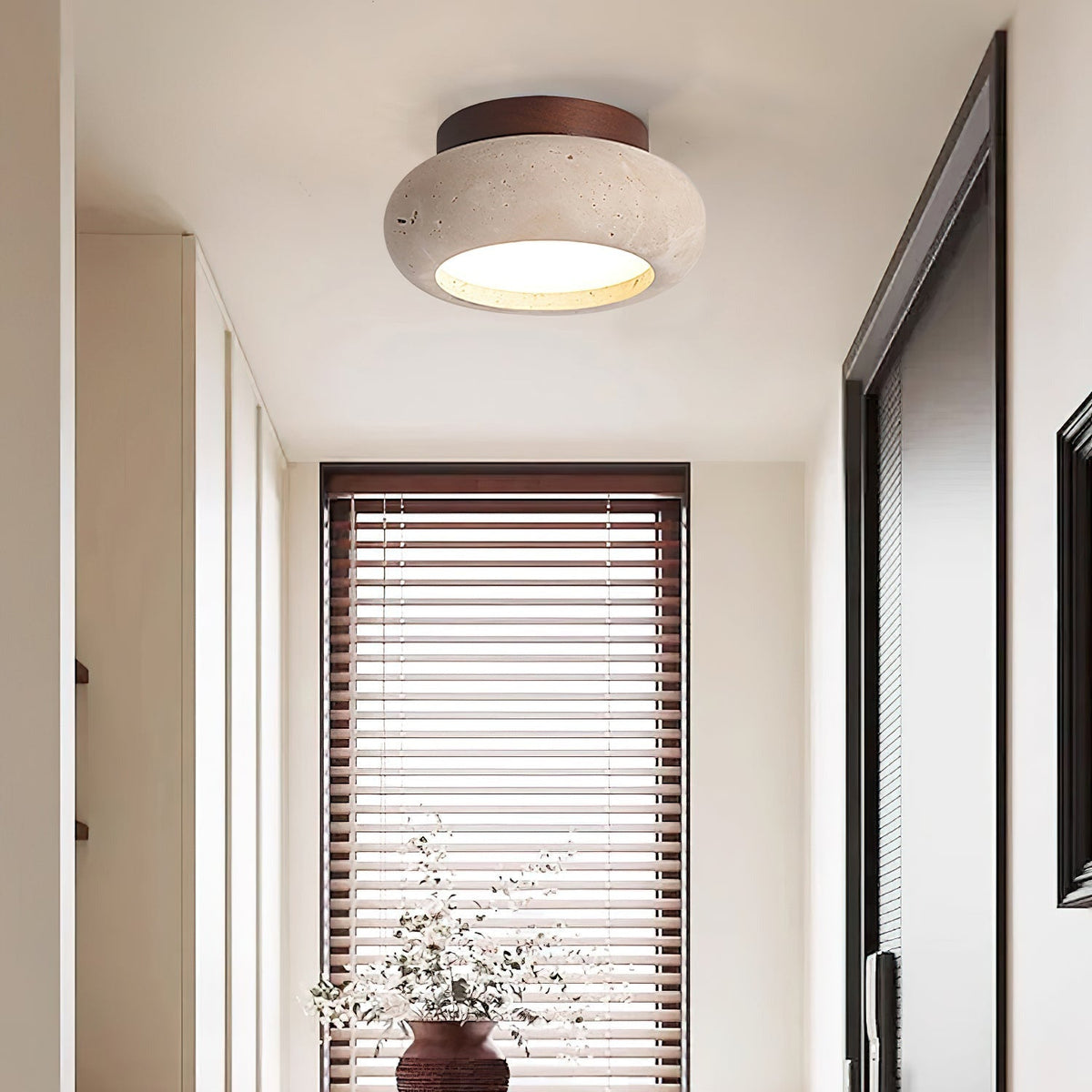 Jinomak Ceiling Light Mini Donut Travertine