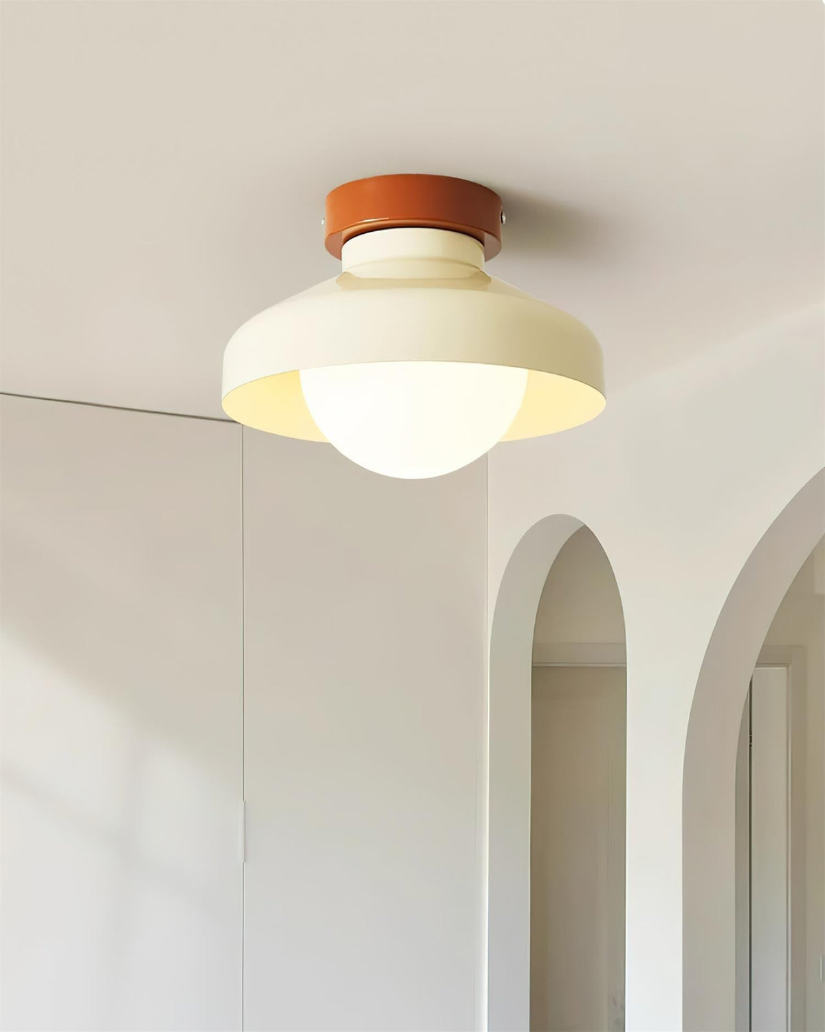 Valaneria Blue Metal Flush Mount Ceiling Light