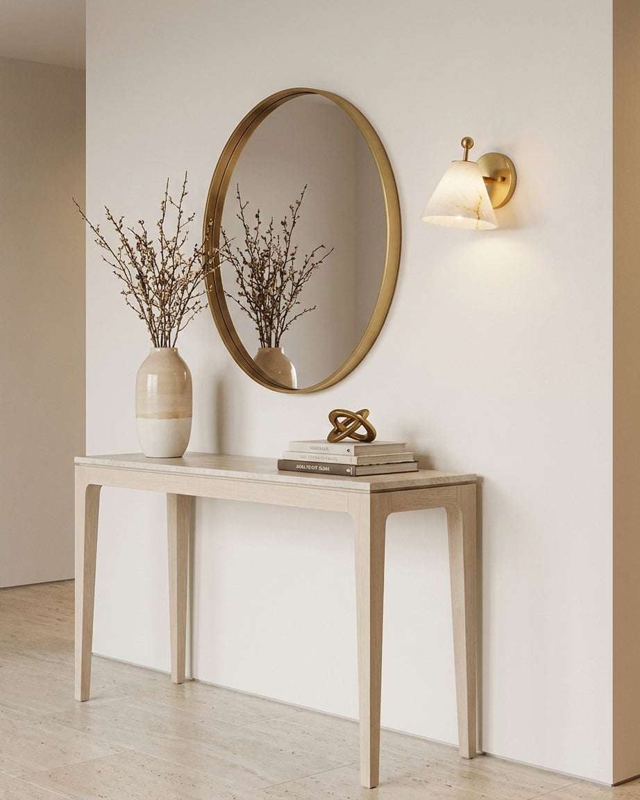Eiraelle Alabaster Wall Sconce
