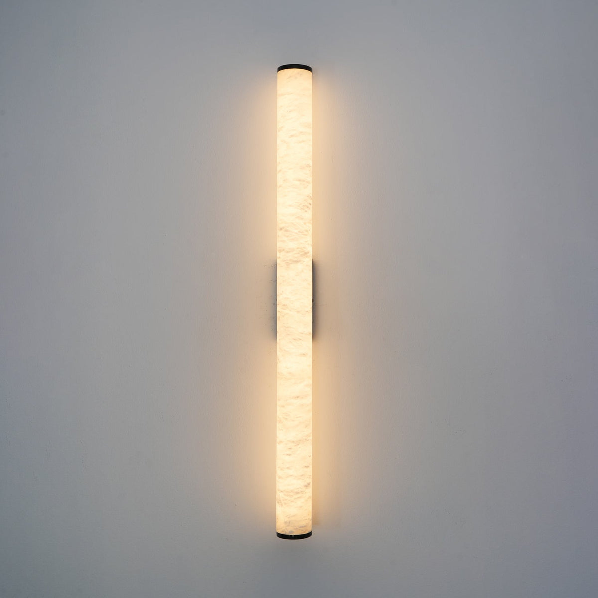 Wegobam Alabaster Vertical Cylindrical Wall Lamp