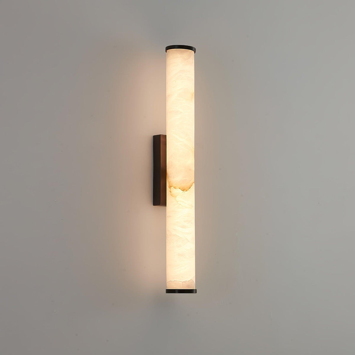 Wegobam Alabaster Vertical Cylindrical Wall Lamp