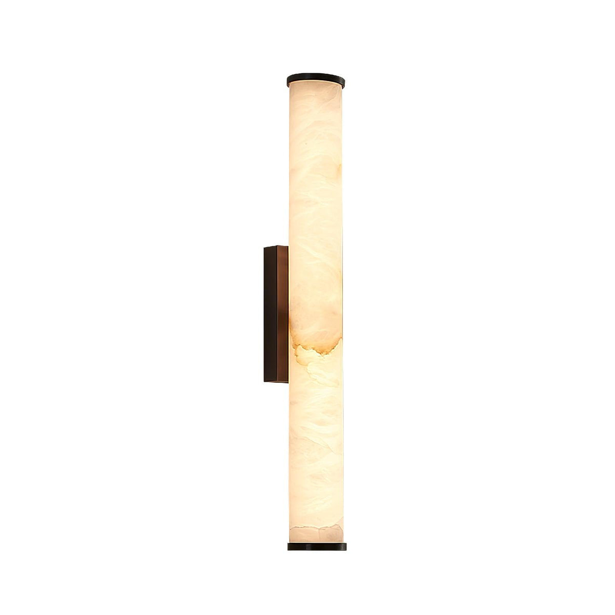 Wegobam Alabaster Vertical Cylindrical Wall Lamp