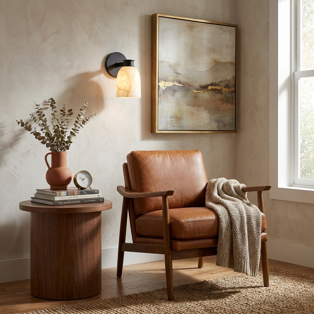 Quenstone Alabaster Wall Sconce