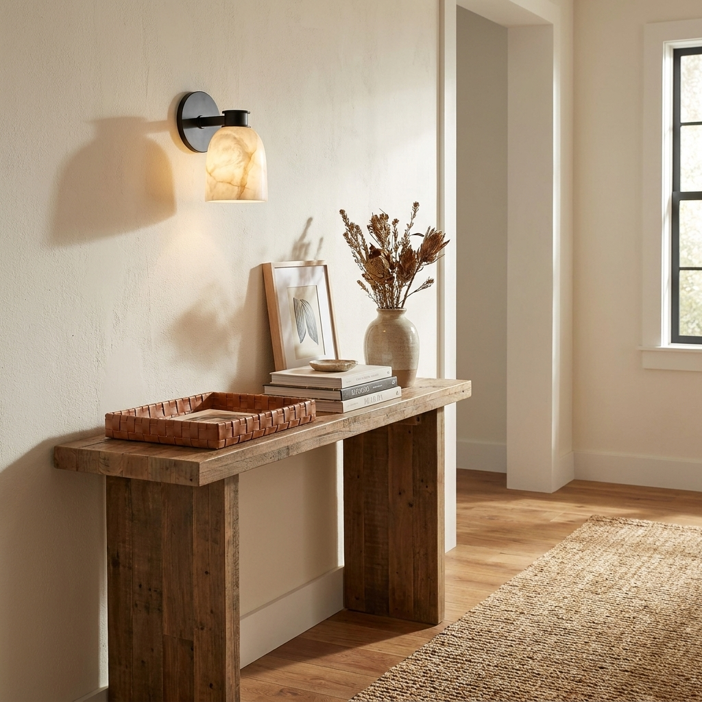 Quenstone Alabaster Wall Sconce