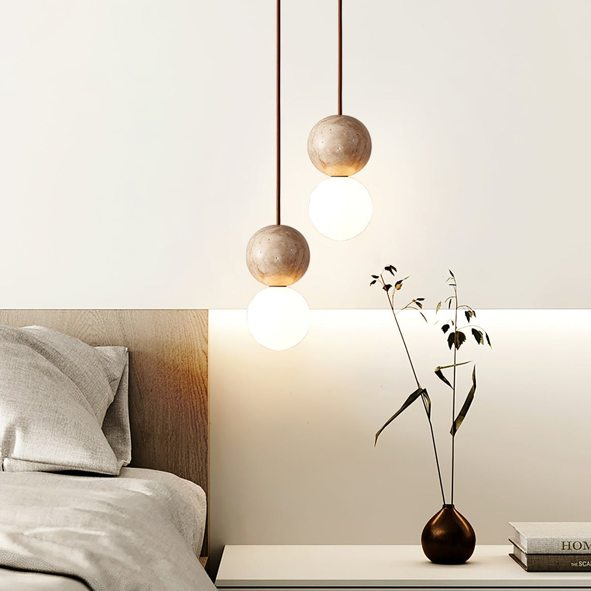 Serinelle Travertine Pendant Light