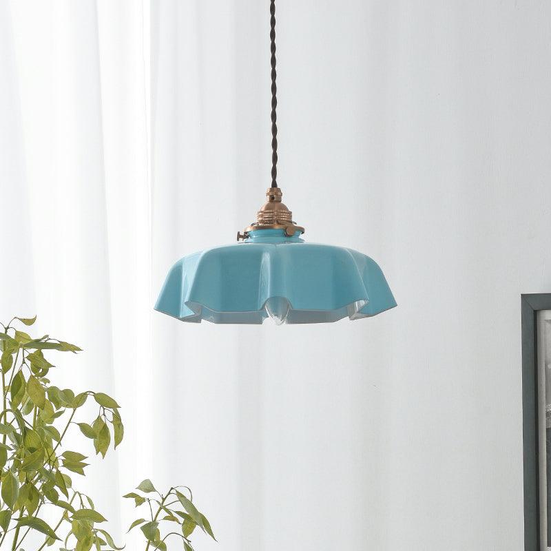 Sepalom Farmhouse Ruffled Pendant Light