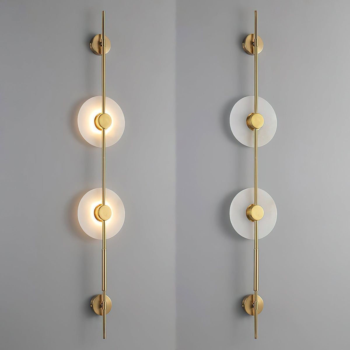 Nivaraya Vertical Alabaster Wall Lamp