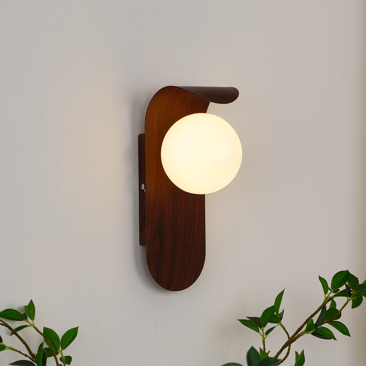 Sovedot Indoor Wall Lamp Wood / Walnut