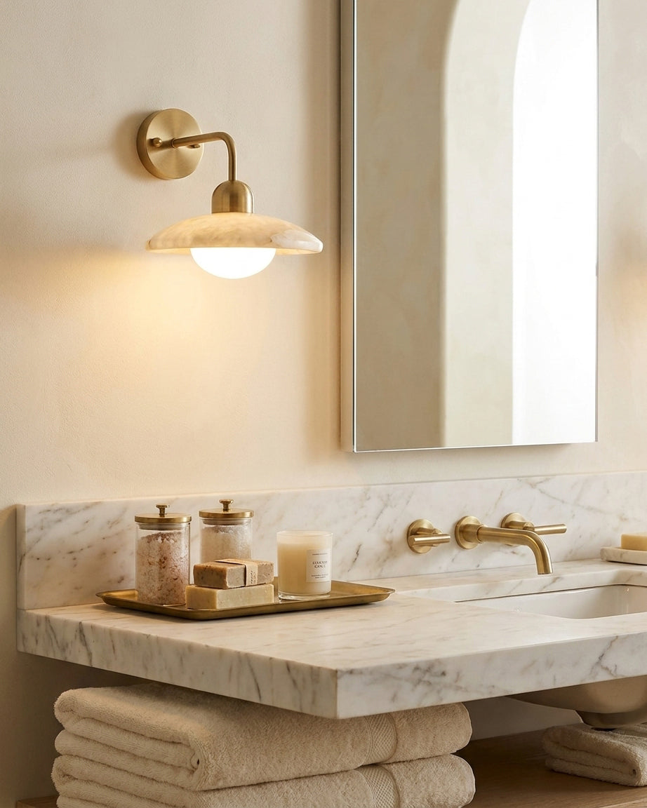 Nivalaya Alabaster Wall Sconce