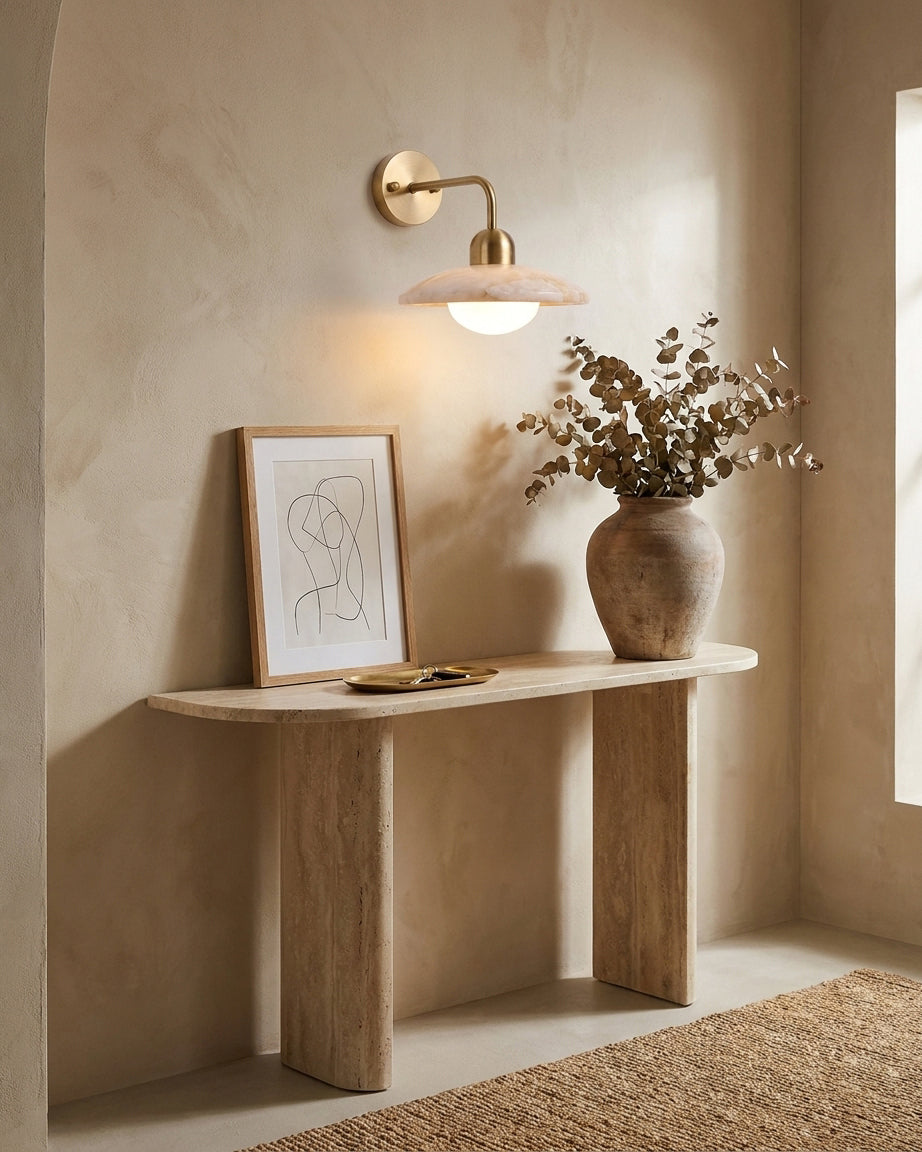 Nivalaya Alabaster Wall Sconce