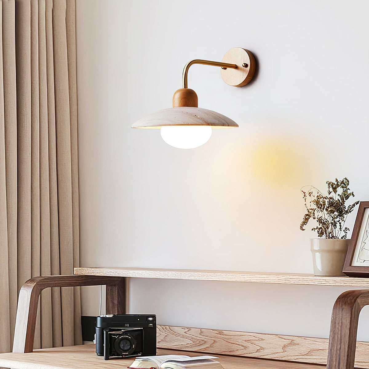 Vumarat Wall Lamp Vintage Travertine