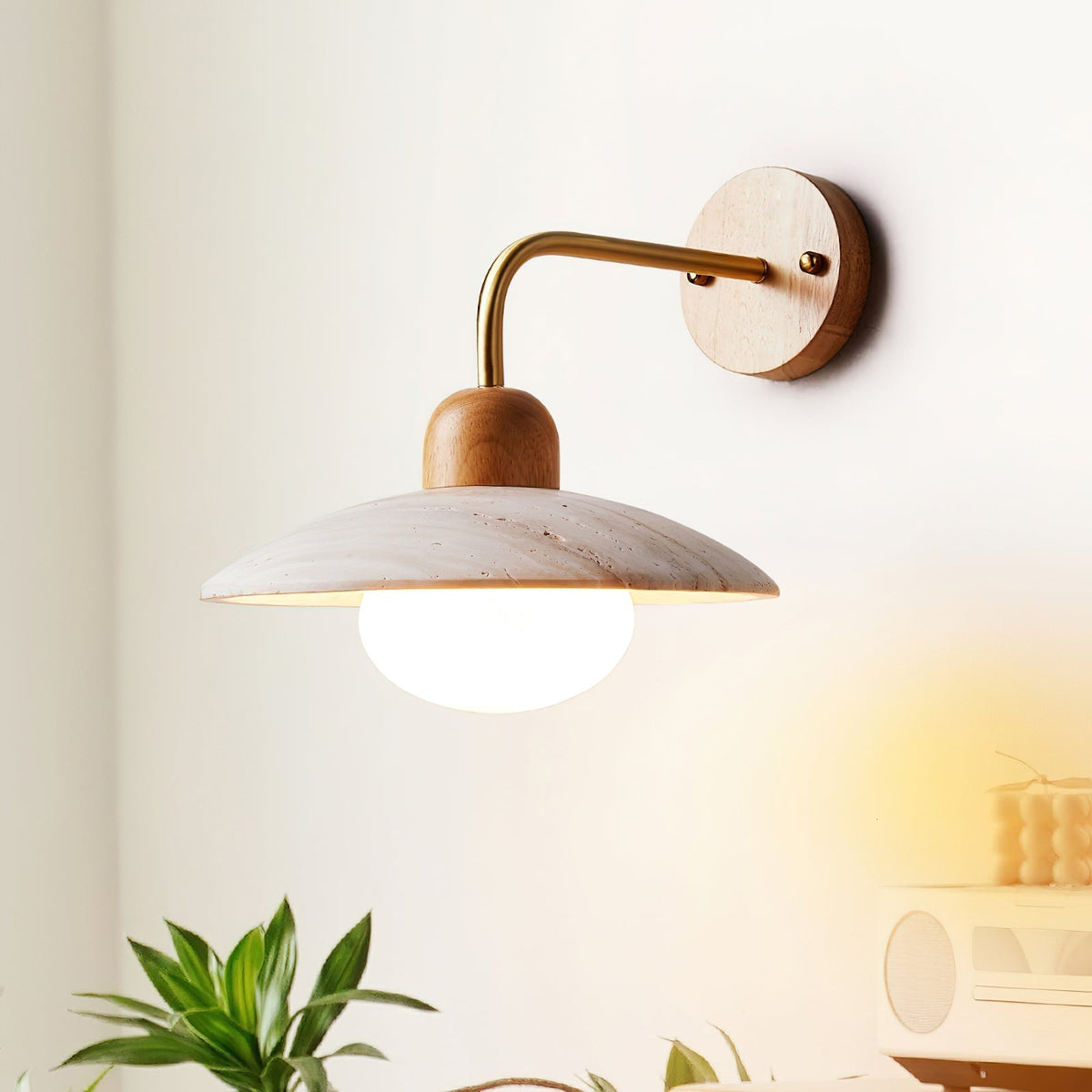 Vumarat Wall Lamp Vintage Travertine