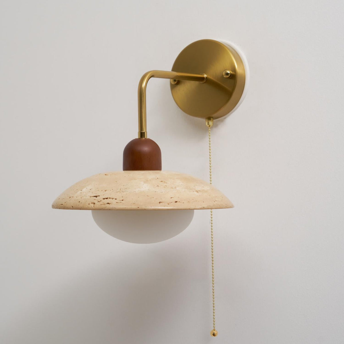 Leto Travertine Wall Sconce