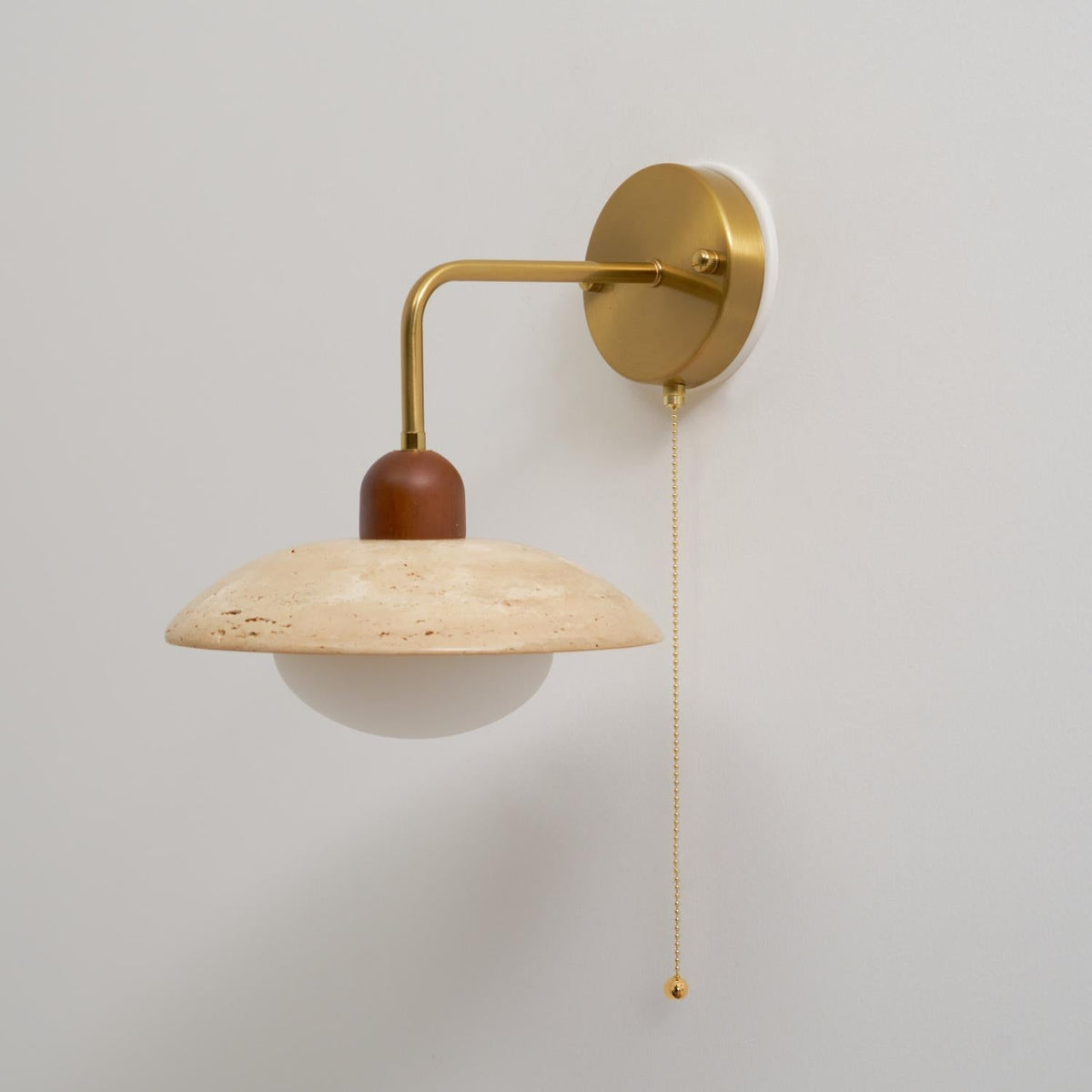 Leto Travertine Wall Sconce