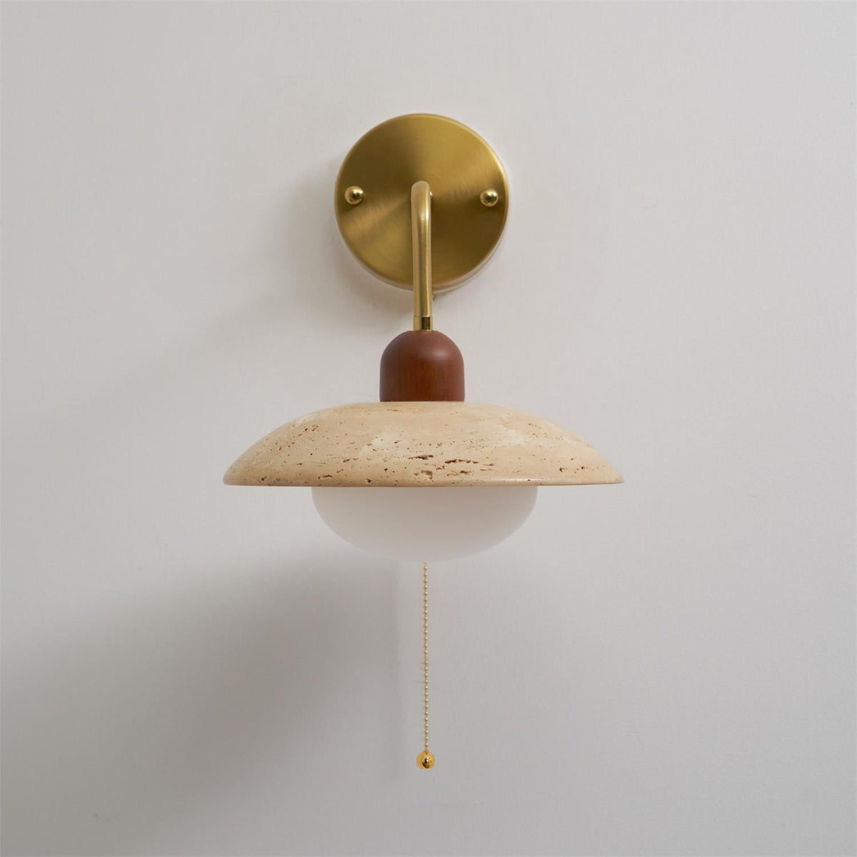 Leto Travertine Wall Sconce