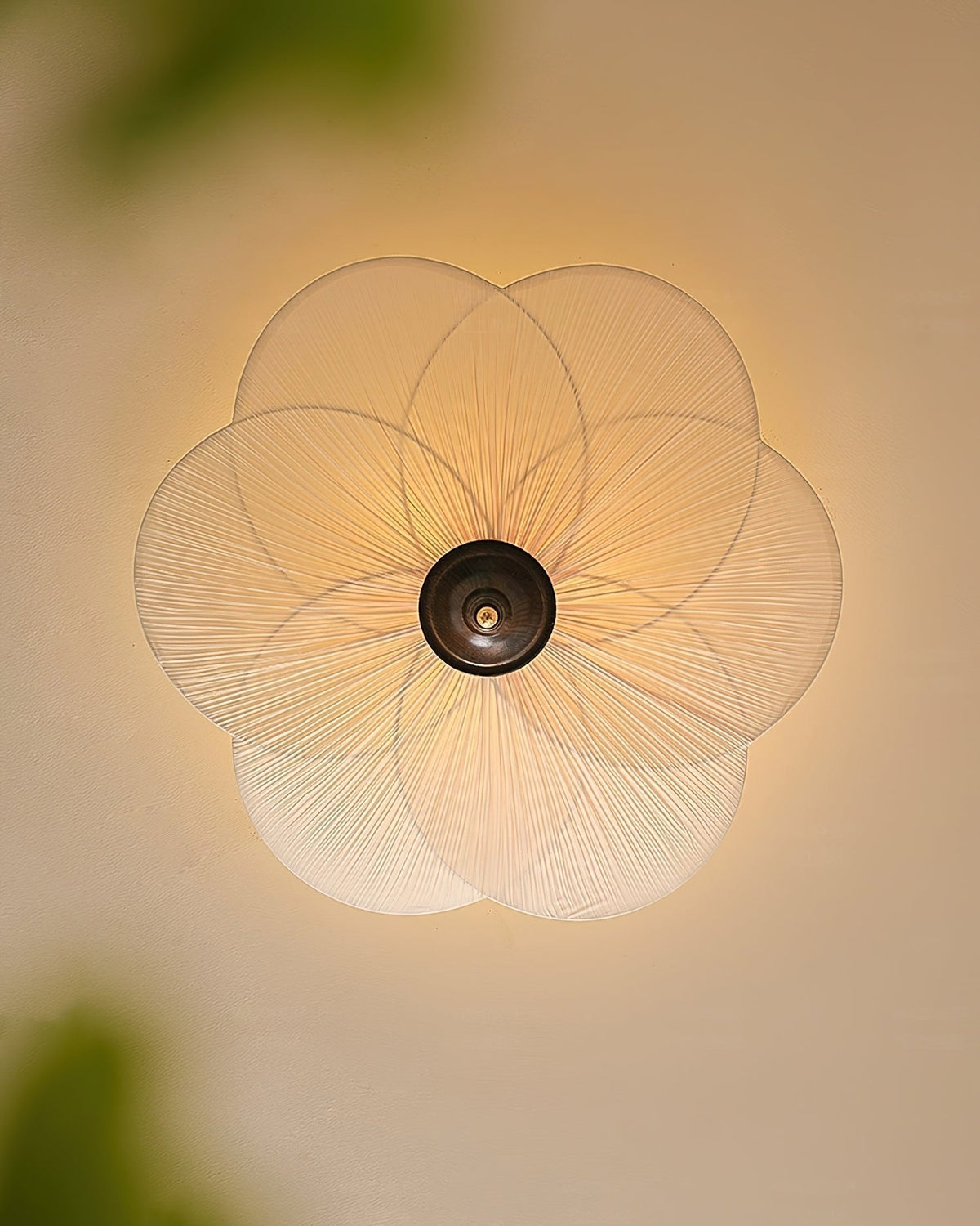 Nira Petal-Inspired Flush Mount Ceiling Light