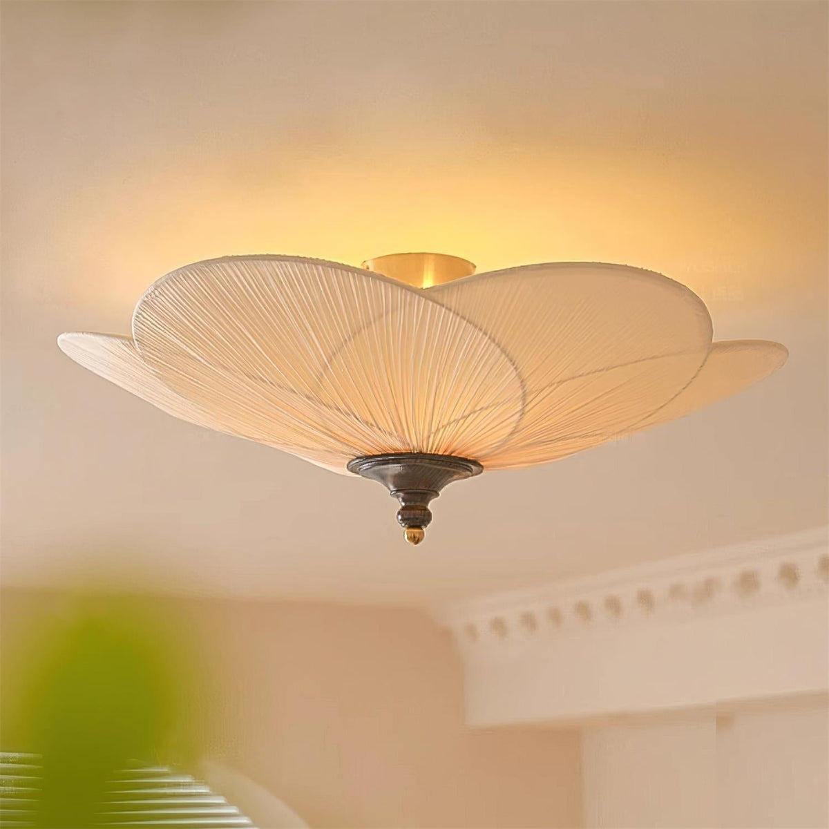Nira Petal-Inspired Flush Mount Ceiling Light