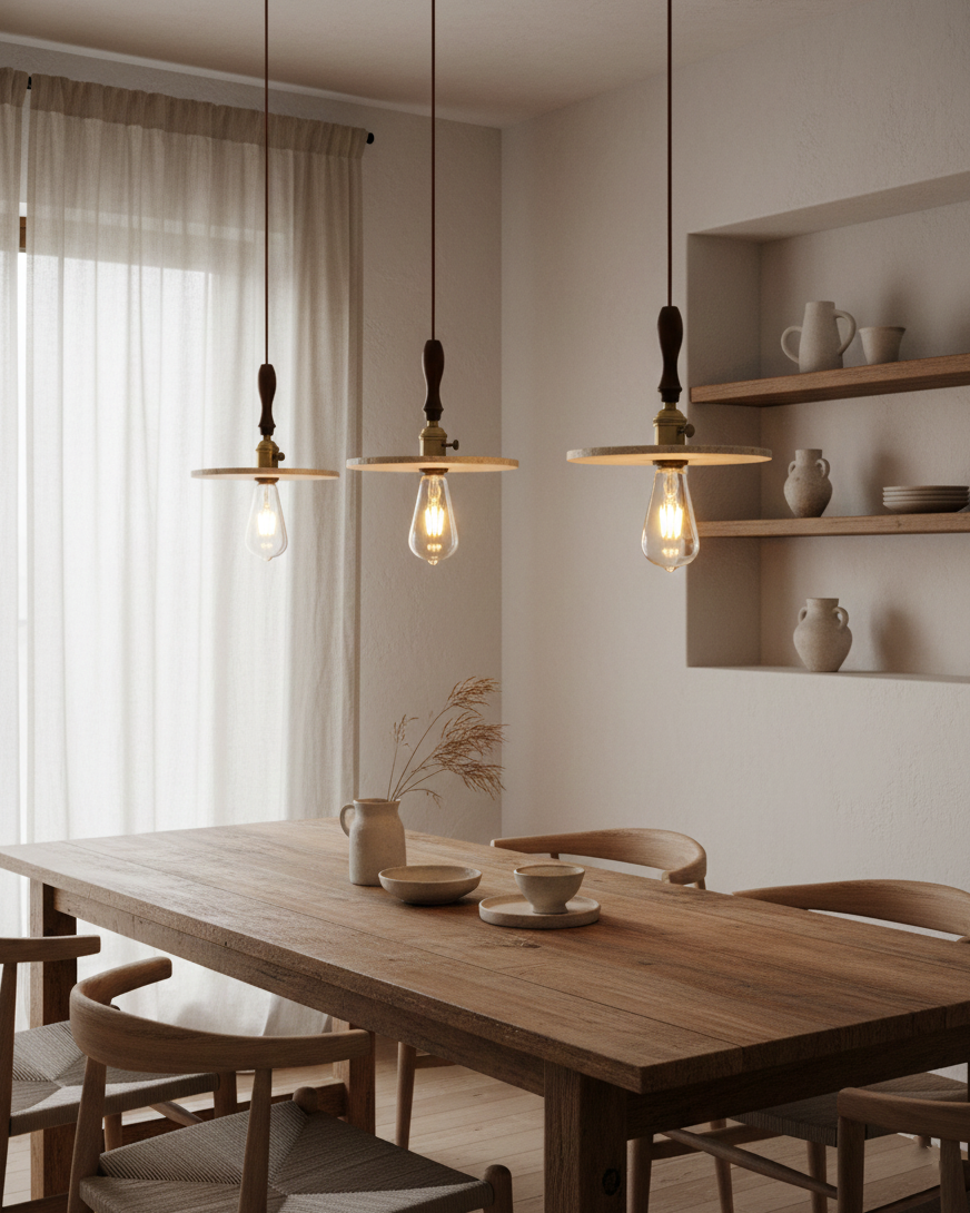 Seruine Travertine Pendant Lamp