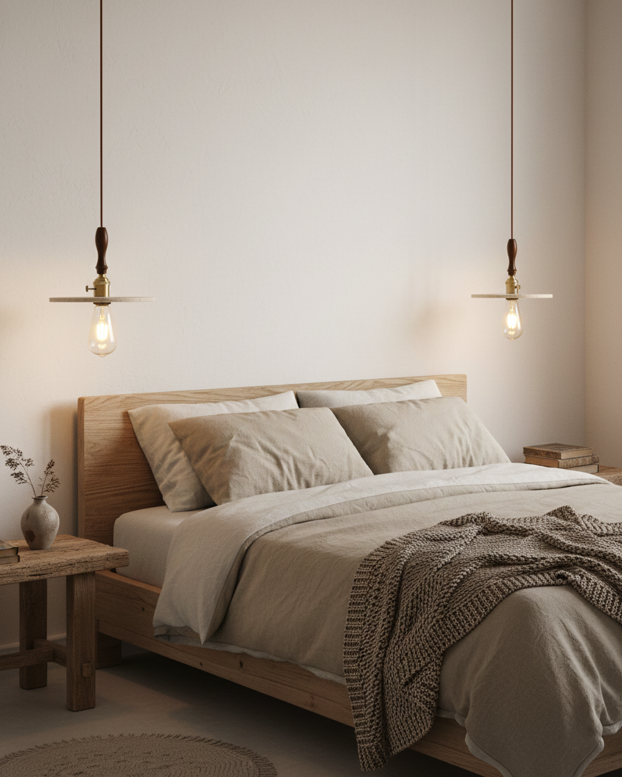 Seruine Travertine Pendant Lamp