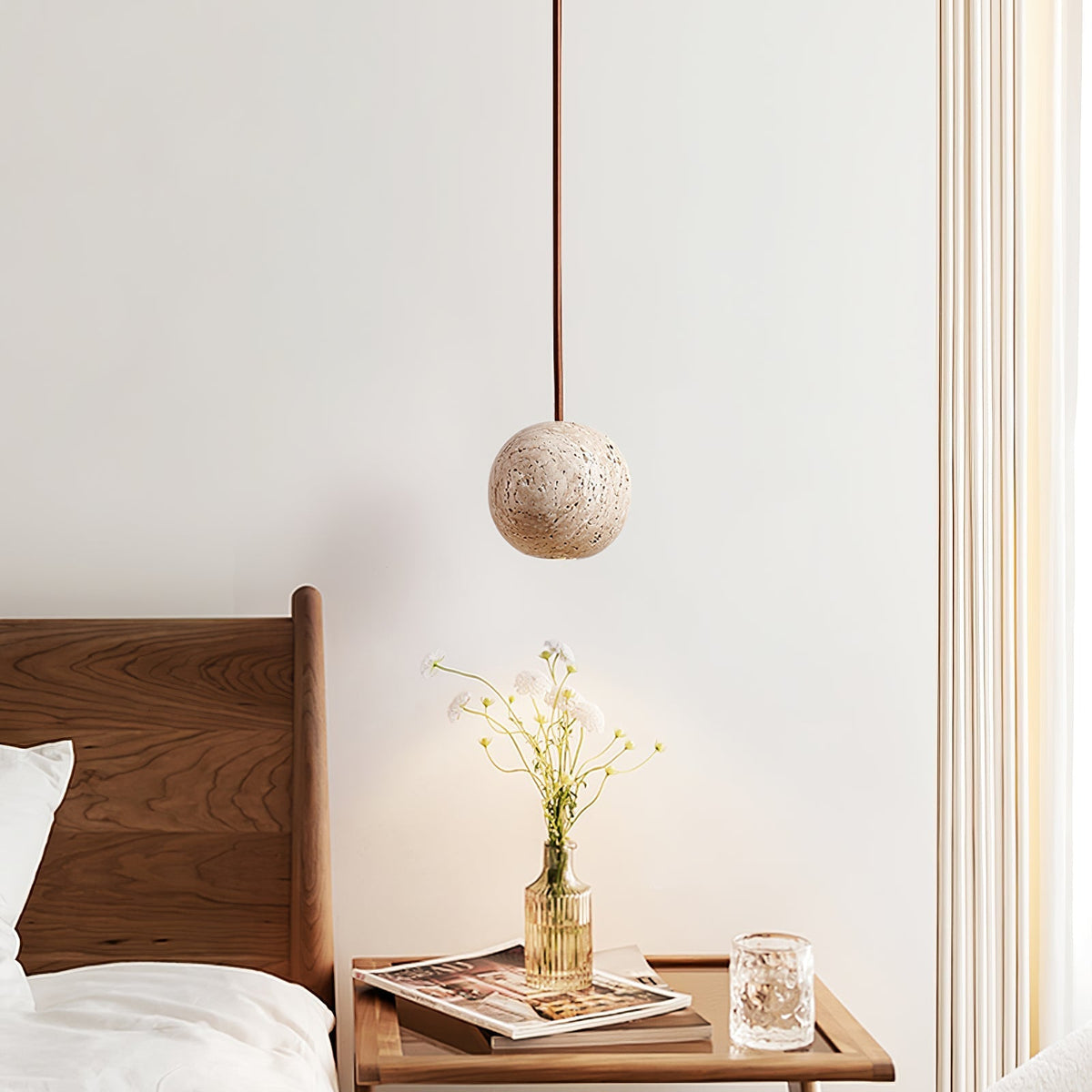 Trio Travertine Pendant Light