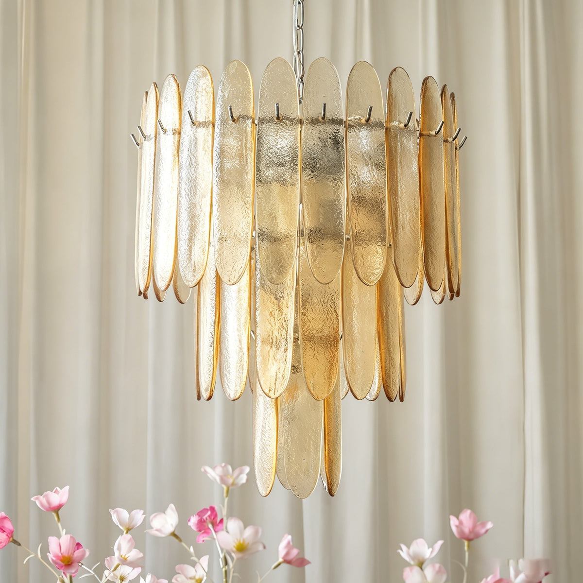 Catalina Glass Waterfall Chandelier