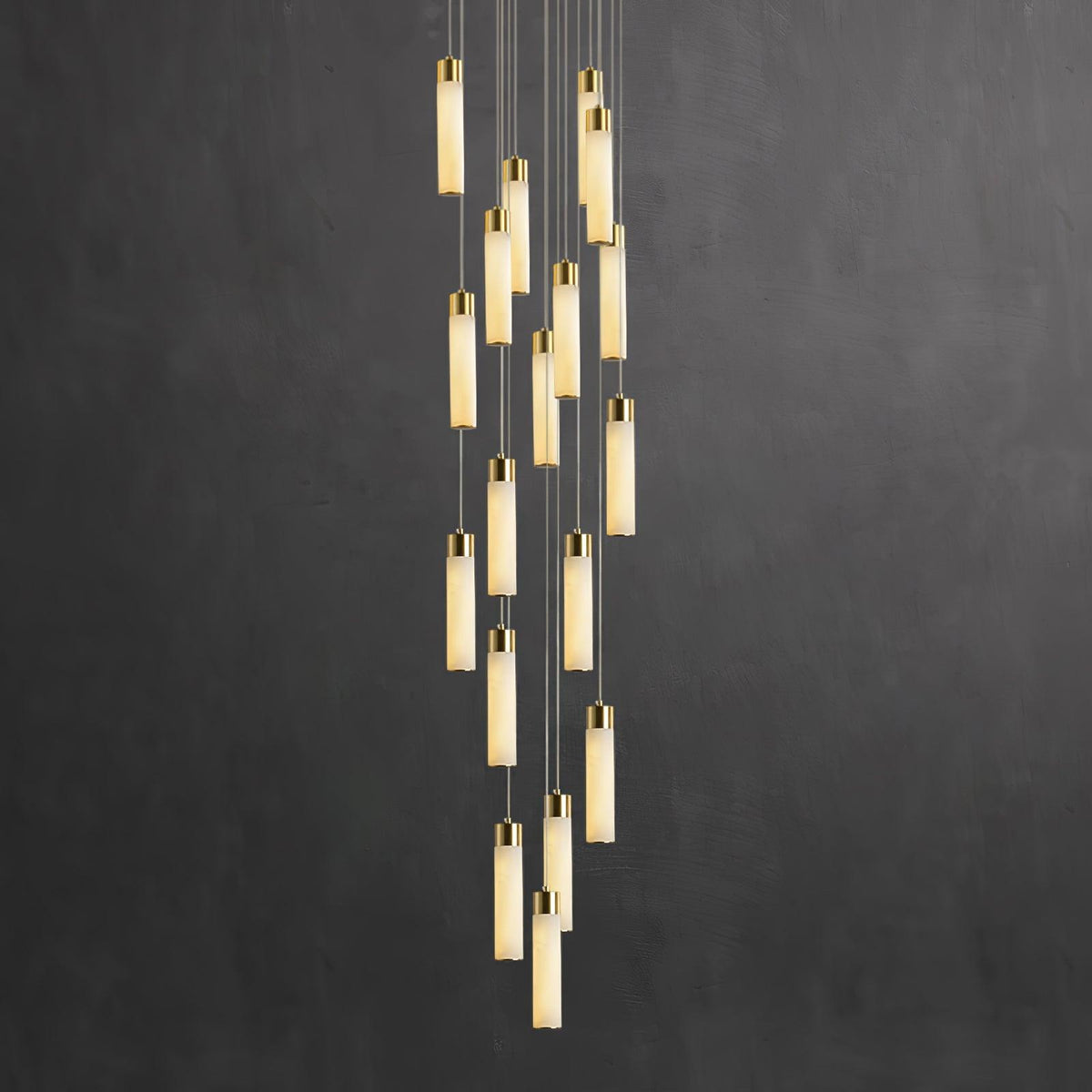 Vobinun Modern Alabaster Pendant Chandelier