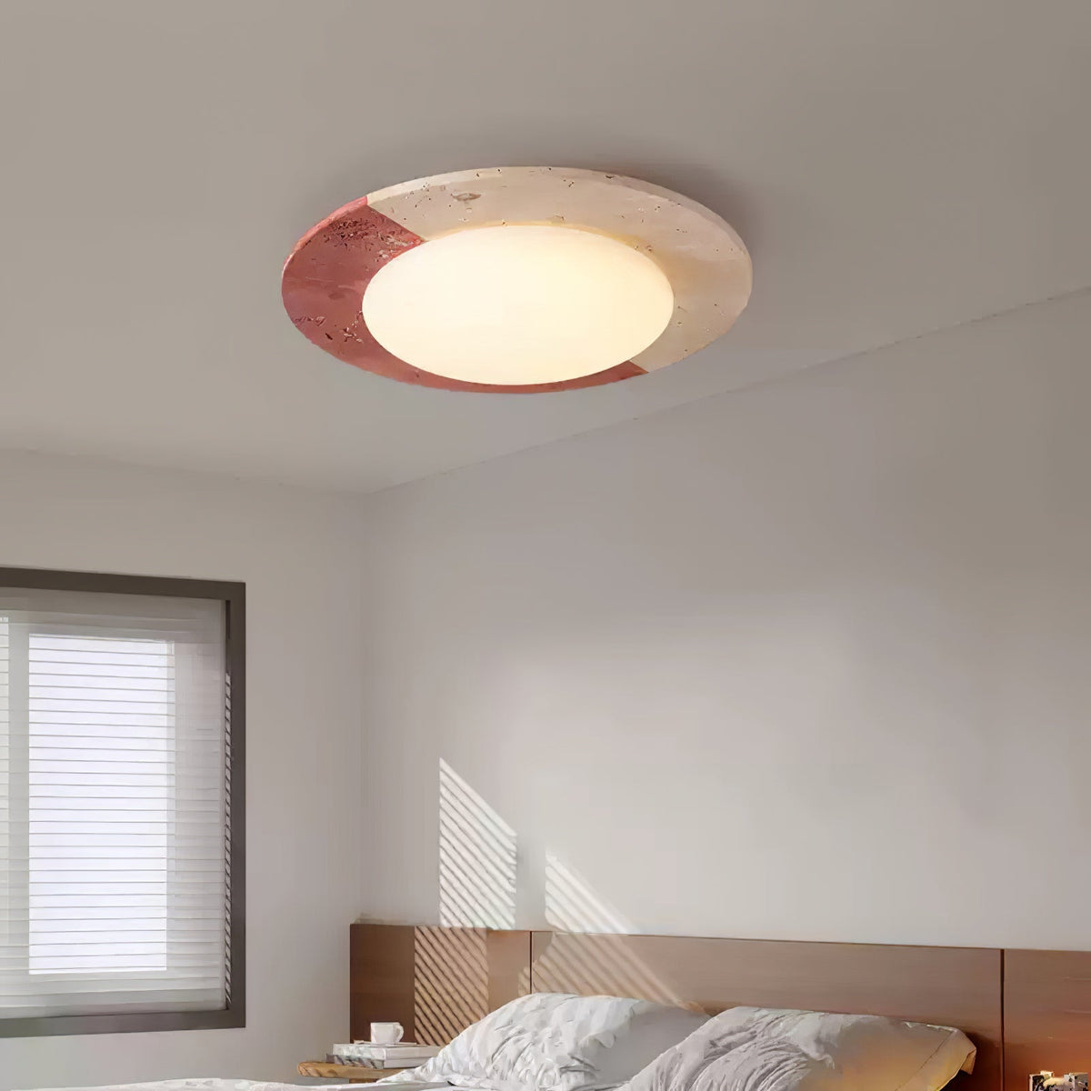 Zeraeos Travertine Ceiling Light
