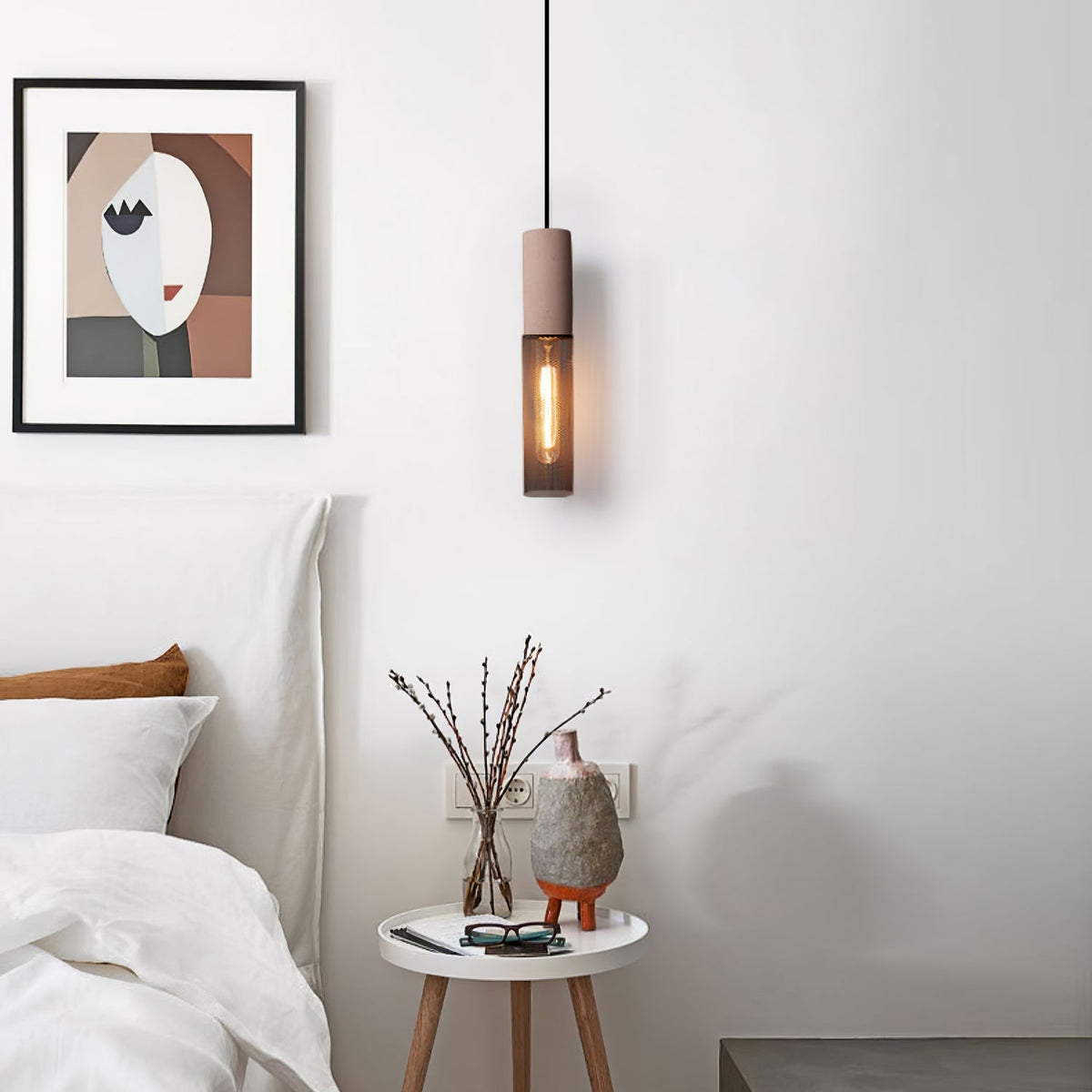 Bellwick Cement Mesh Pendant Light