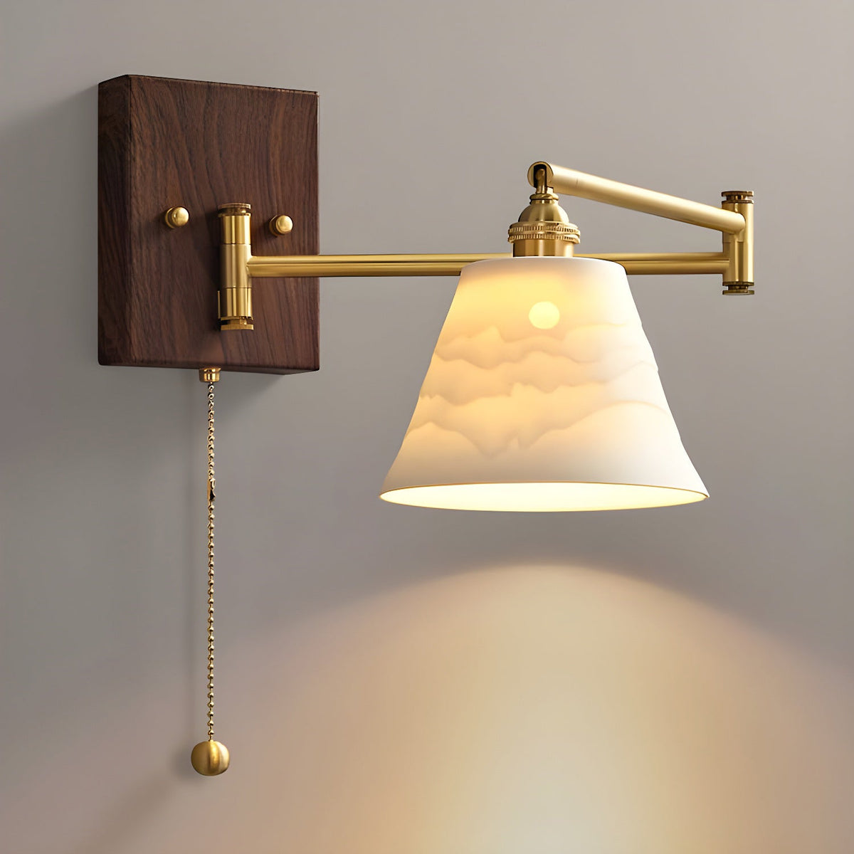 Elioaya Wall Lamp Unique Geometry Ceramic Metal