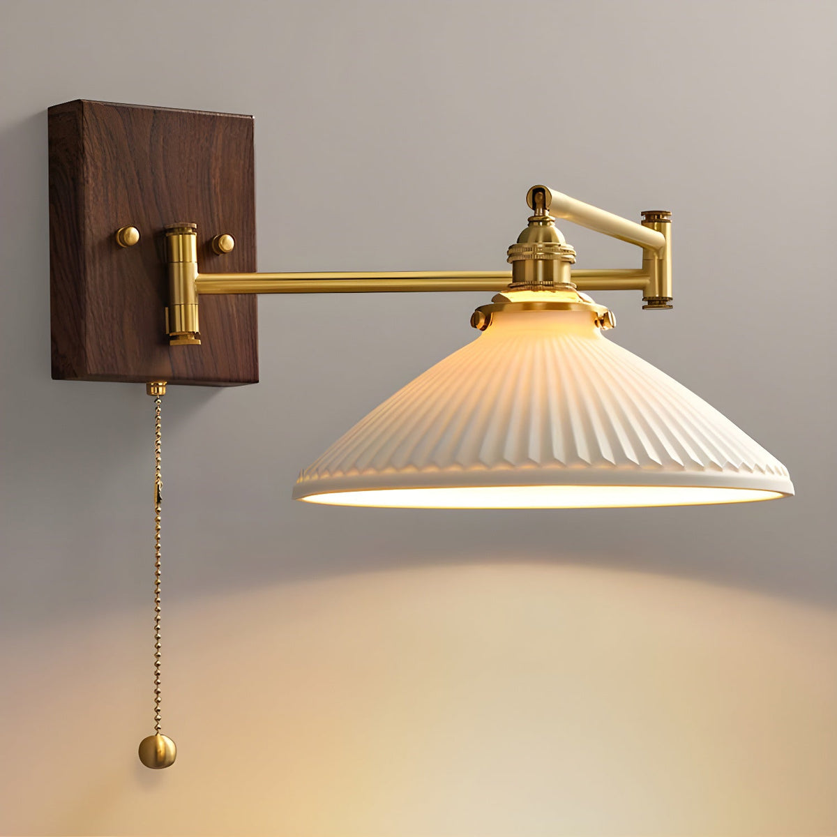 Elioaya Wall Lamp Unique Geometry Ceramic Metal