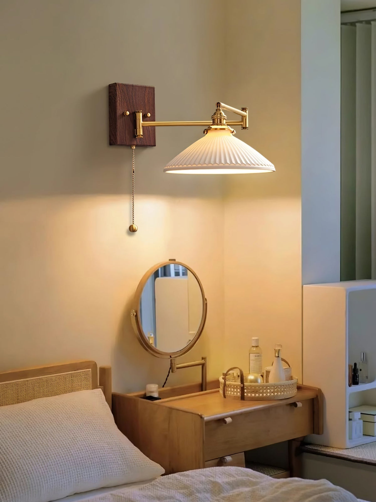 Elioaya Wall Lamp Unique Geometry Ceramic Metal