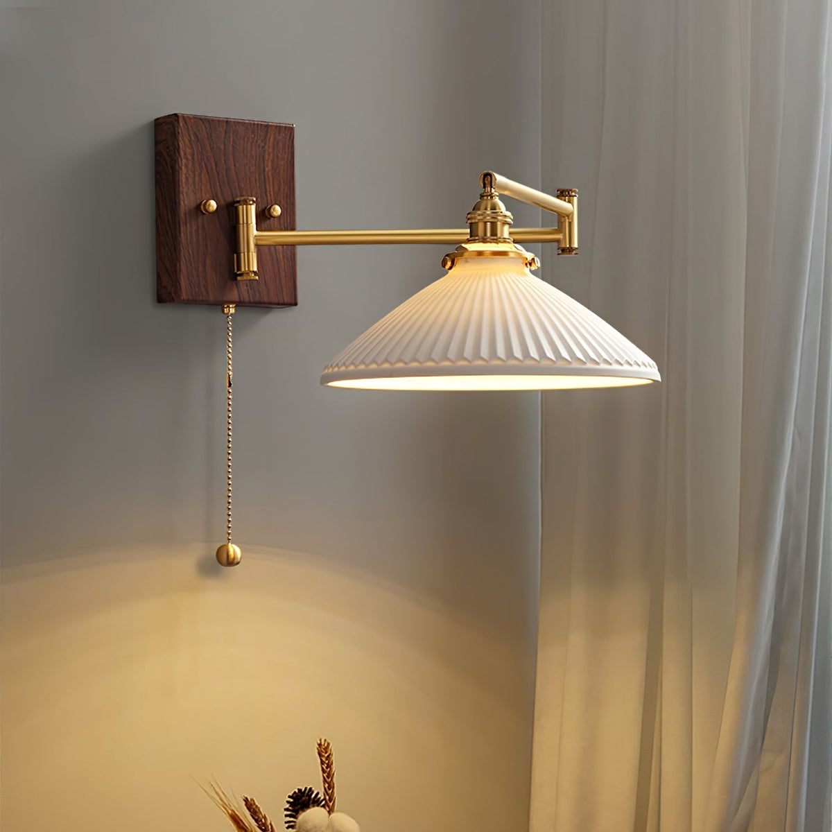 Elioaya Wall Lamp Unique Geometry Ceramic Metal