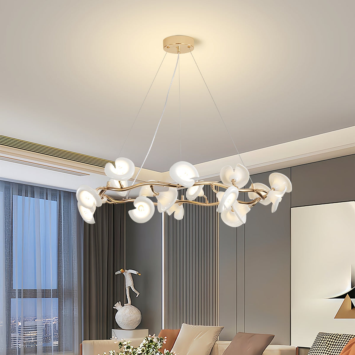 Covlen Chandelier Blossom Branch Elegant
