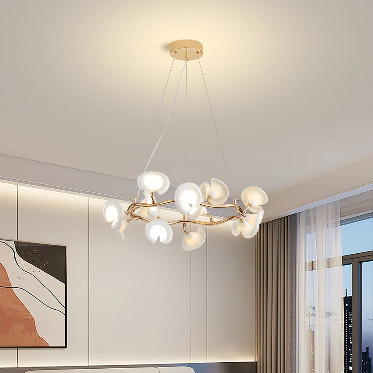 Covlen Chandelier Blossom Branch Elegant