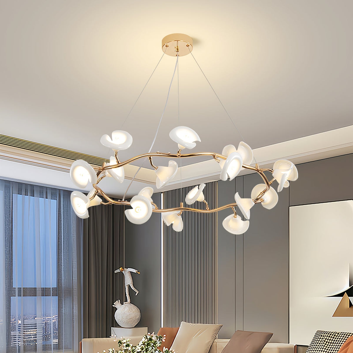 Covlen Chandelier Blossom Branch Elegant