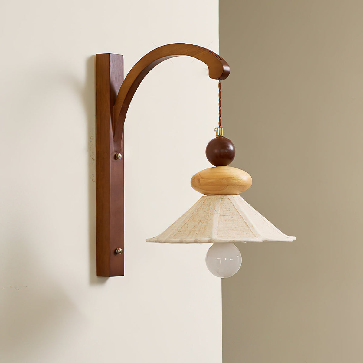 Linalora Thalor Pleated Fabric Sconce