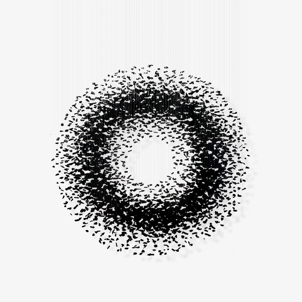 Arsilus Charcoal  Stone Sculptural Chandelier  Orbicular