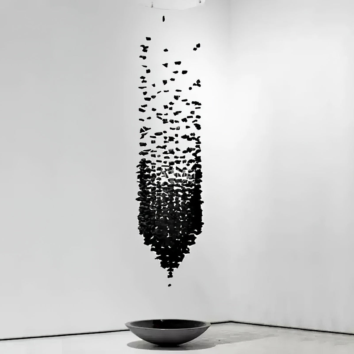 Mareelle Charcoal Stone Sculptural Chandelier