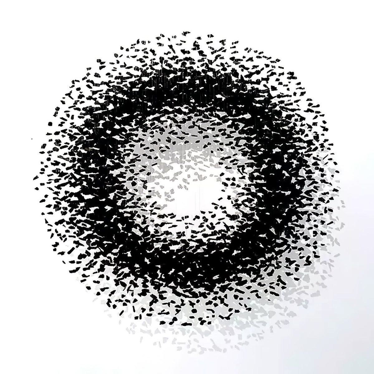 Arsilus Charcoal  Stone Sculptural Chandelier  Orbicular