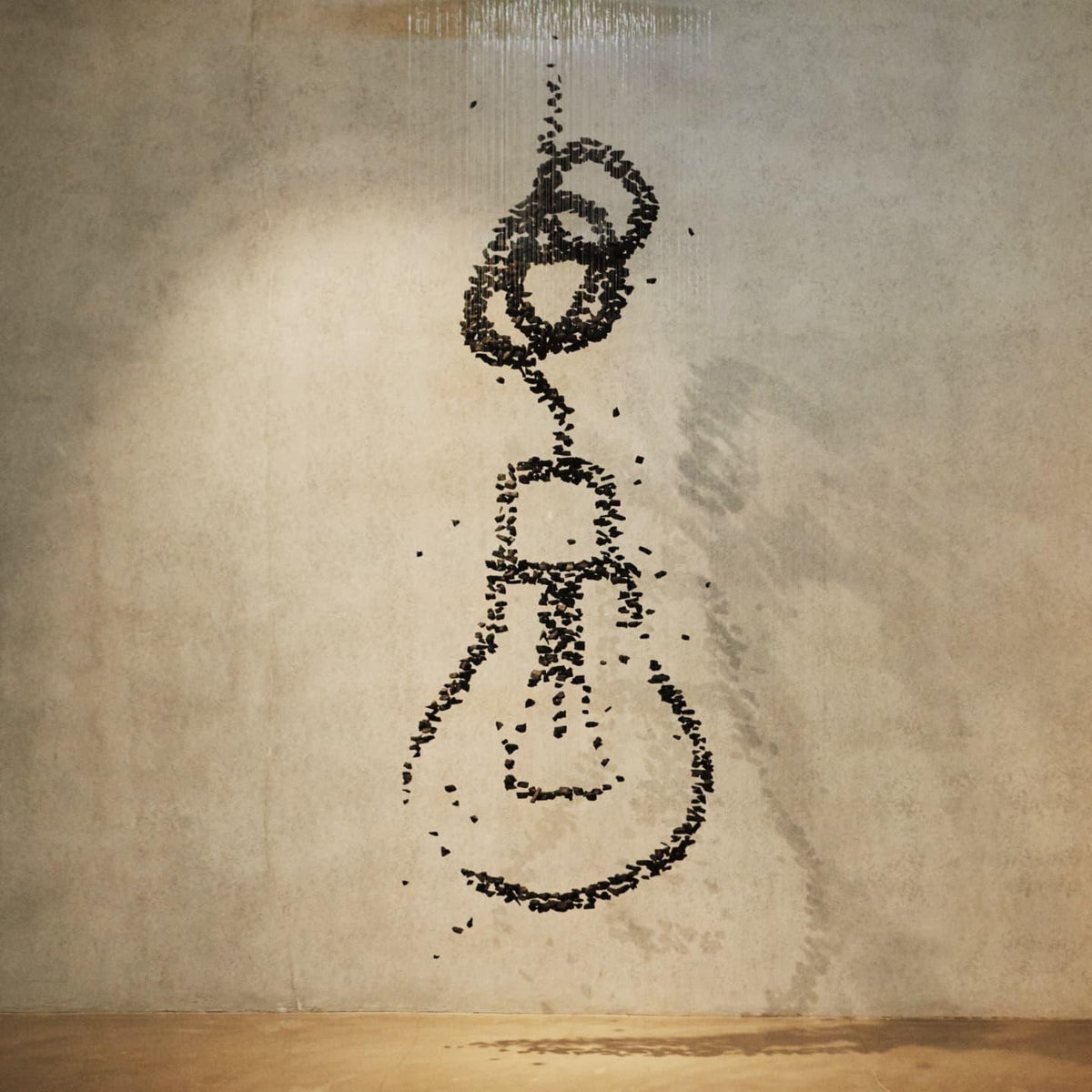 Seliian Charcoal Stone Sculptural Chandelier Letter G to L