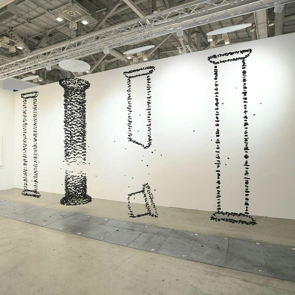 Selorella Charcoal Stone Sculptural Chandelier Letter S to Z