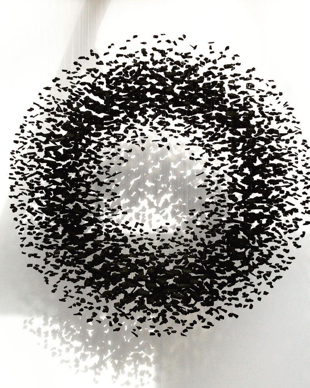 Selorella Charcoal Stone Sculptural Chandelier Letter S to Z