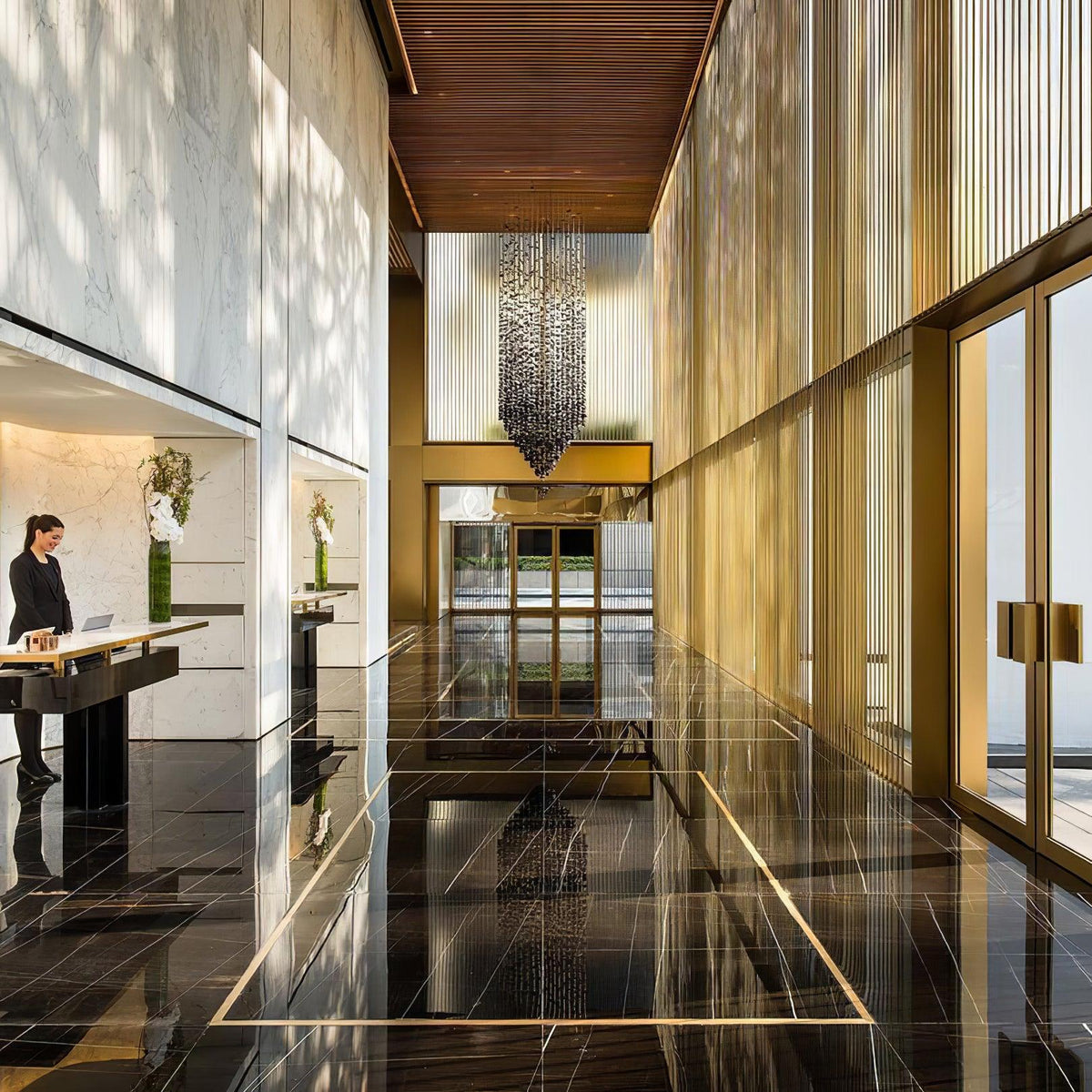 Vaelior Postmodern Luxury Black Stones Chandeliers
