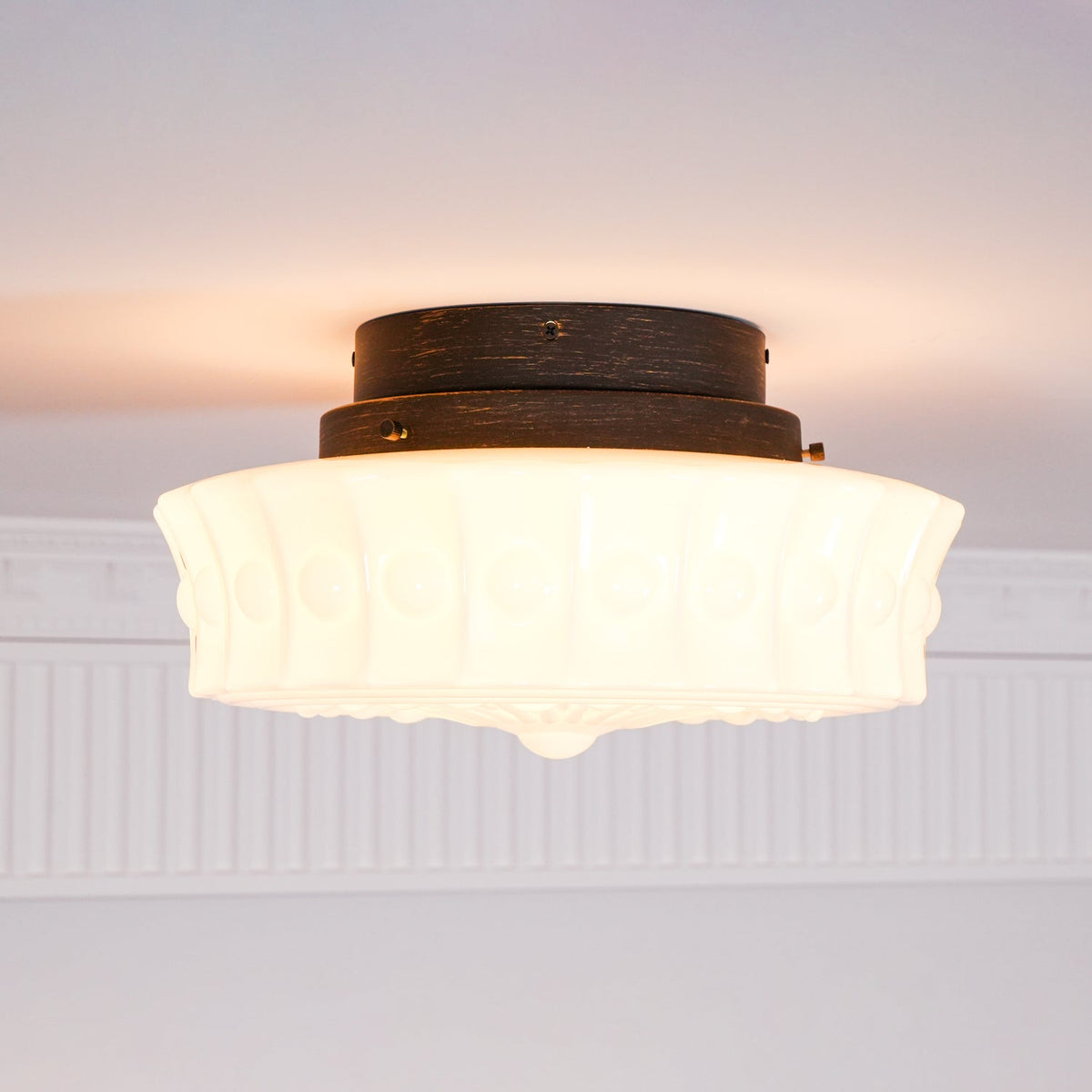 Norvale Vintage Flush Mount Ceiling Light