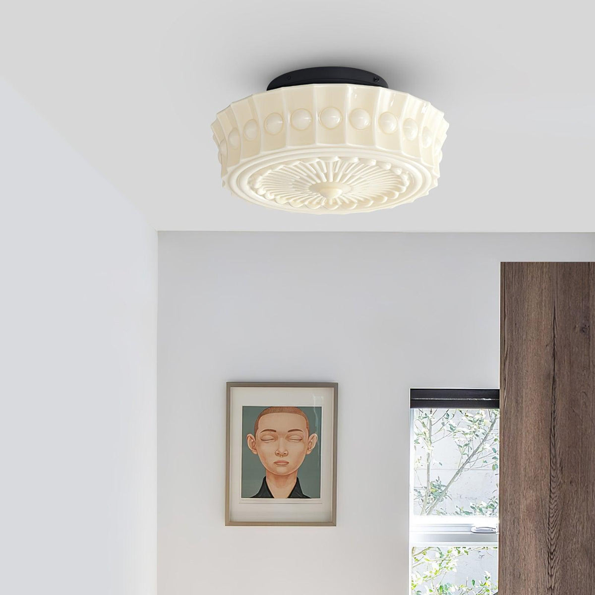 Norvale Vintage Flush Mount Ceiling Light