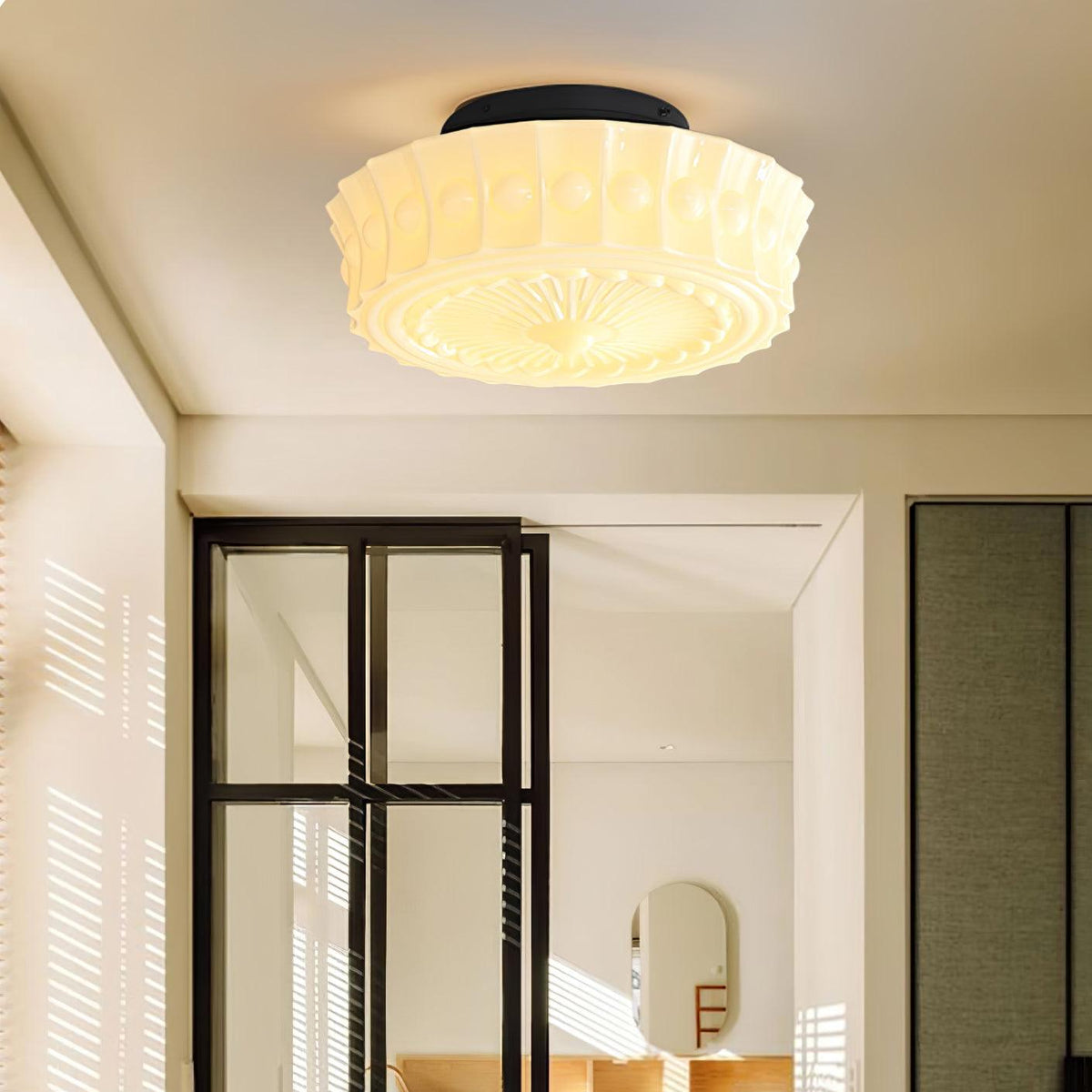Norvale Vintage Flush Mount Ceiling Light