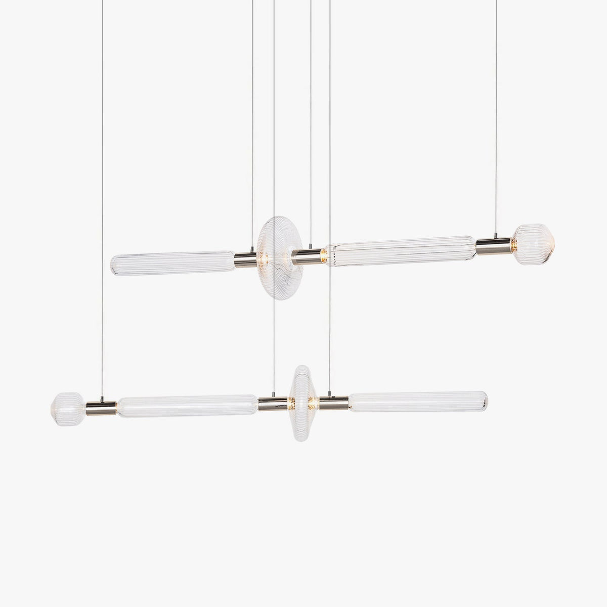 Tika Pendant Lamp Crystal Cylinder Cipher Contemporary