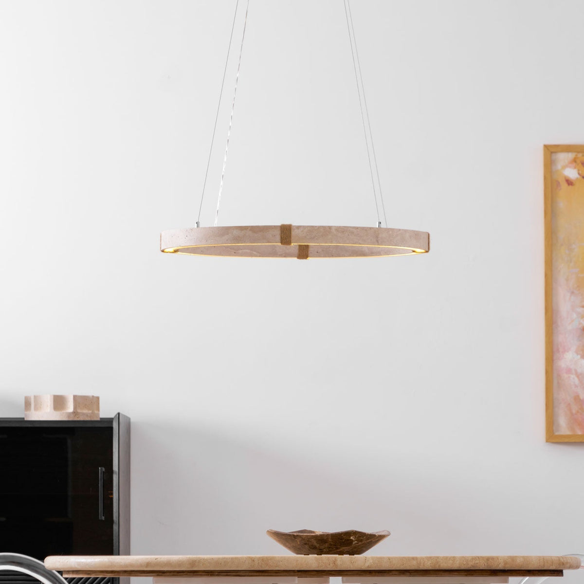 Alsilis Travertine Chandelier