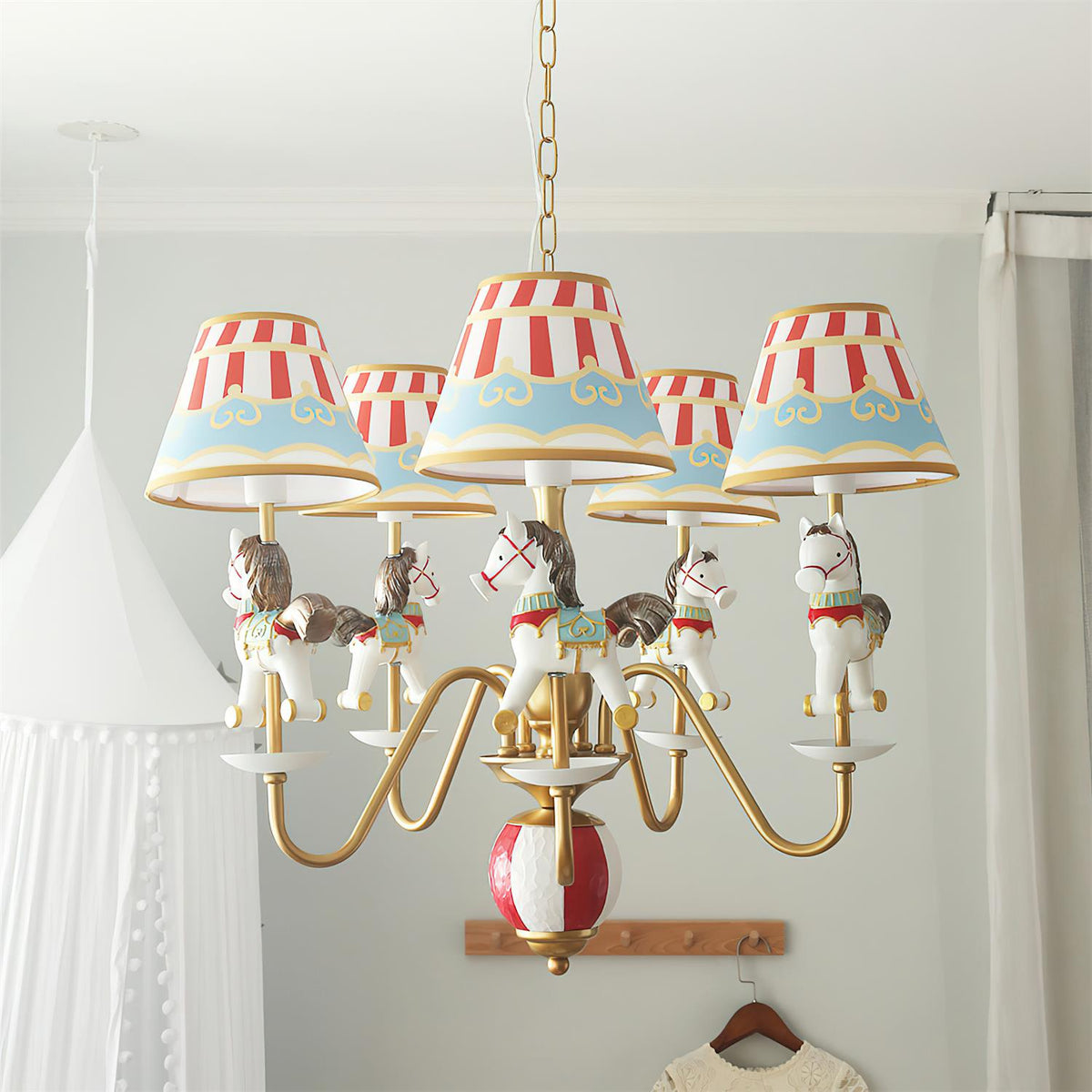 Solvian Chandelier Carousel Kids Playful